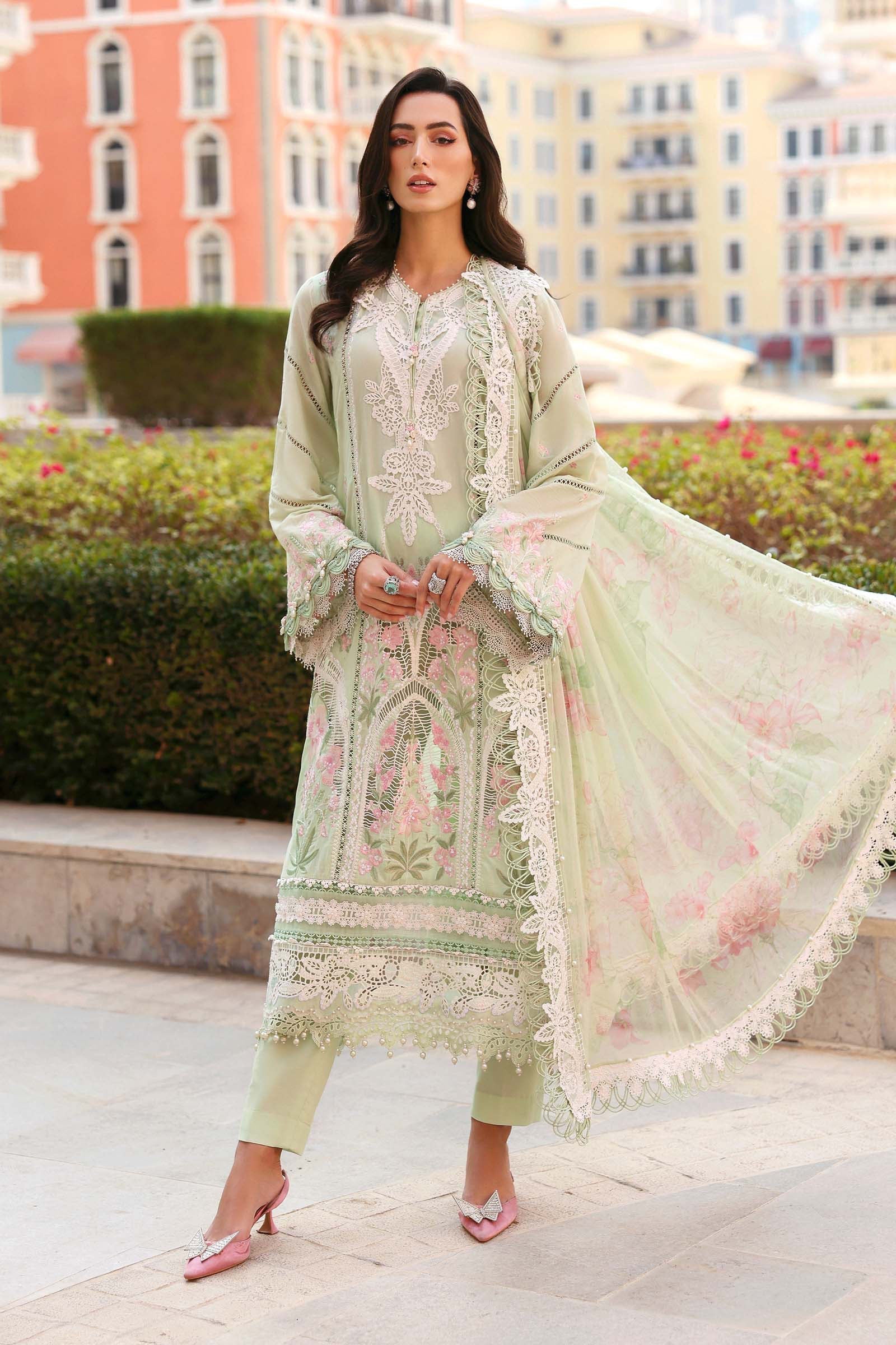 Maria B | Lawn 26 | D-2611-A - by Libasekhas UK - Registered Vendor of : Maria B - 100% Original Designer Dress