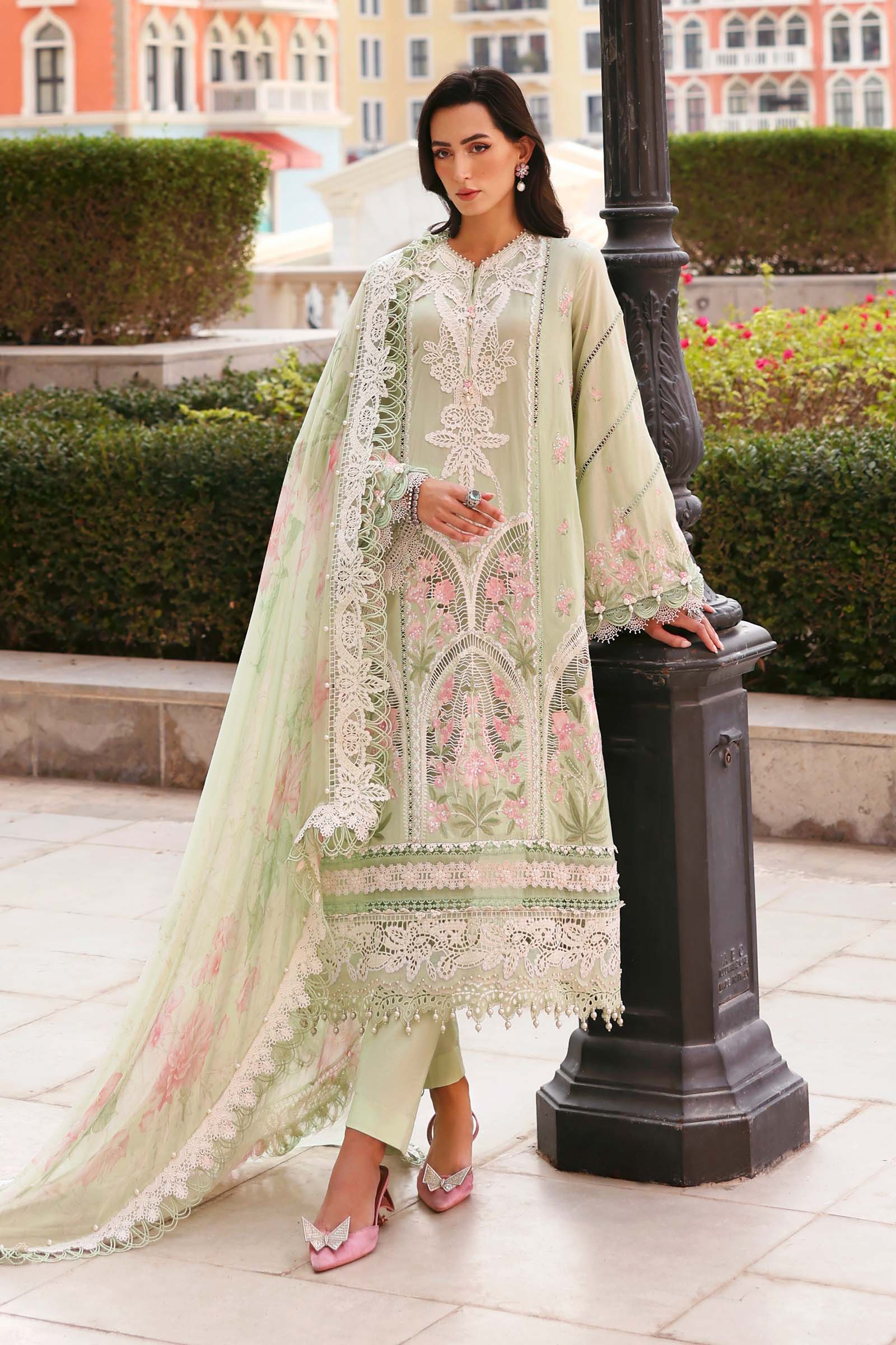 Maria B | Lawn 26 | D-2611-A - by Libasekhas UK - Registered Vendor of : Maria B - 100% Original Designer Dress