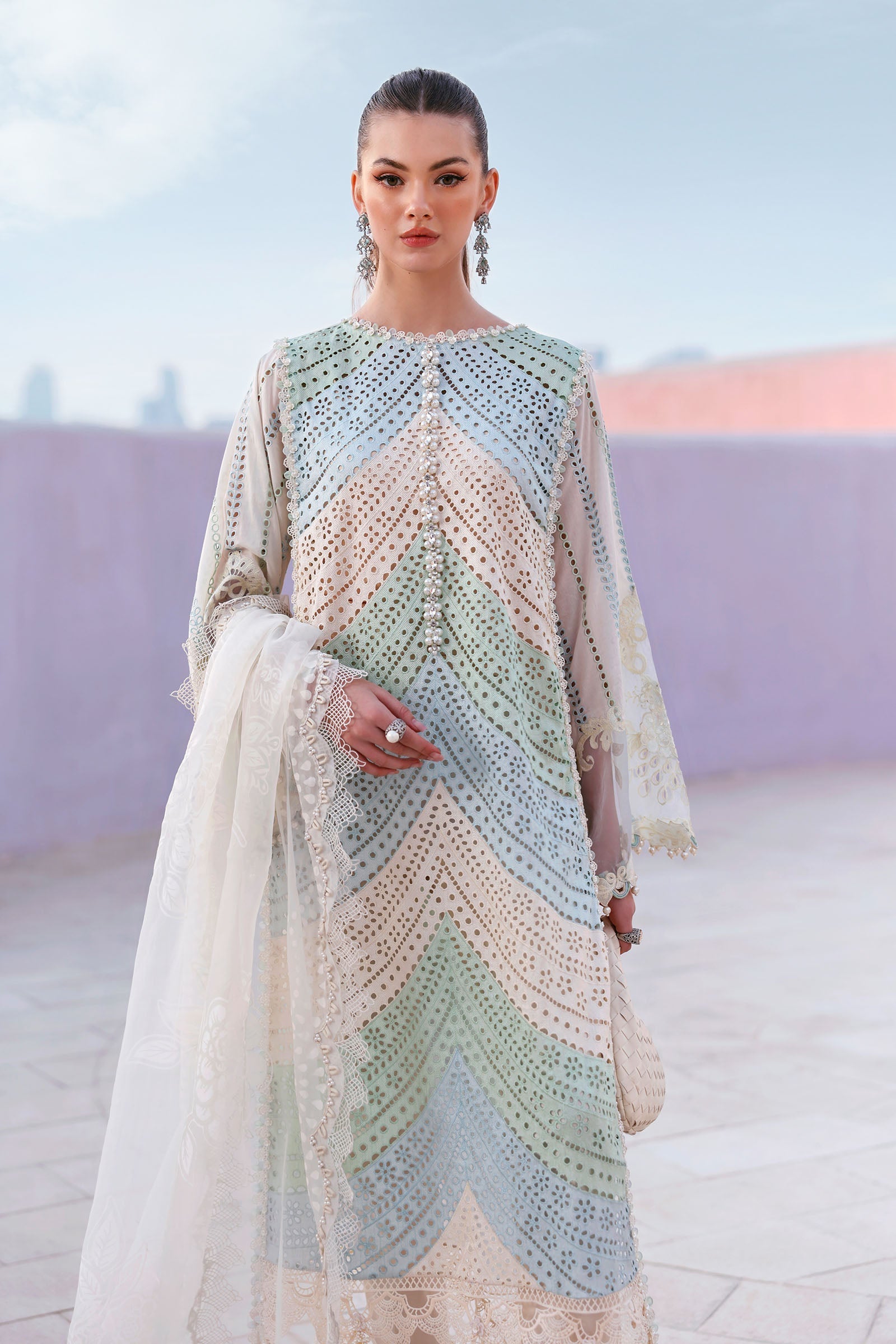 Maria B | Lawn 26 | D-2612-A - by Libasekhas UK - Registered Vendor of : Maria B - 100% Original Designer Dress