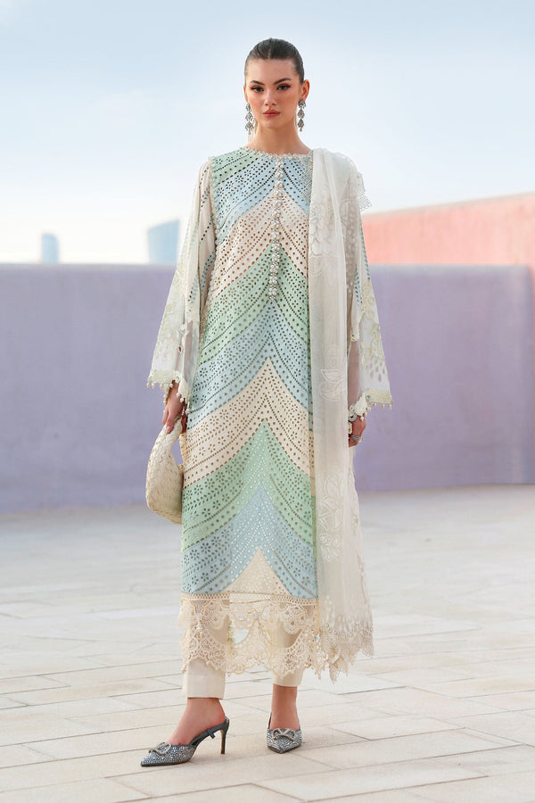Maria B | Lawn 26 | D-2612-A - by Libasekhas UK - Registered Vendor of : Maria B - 100% Original Designer Dress