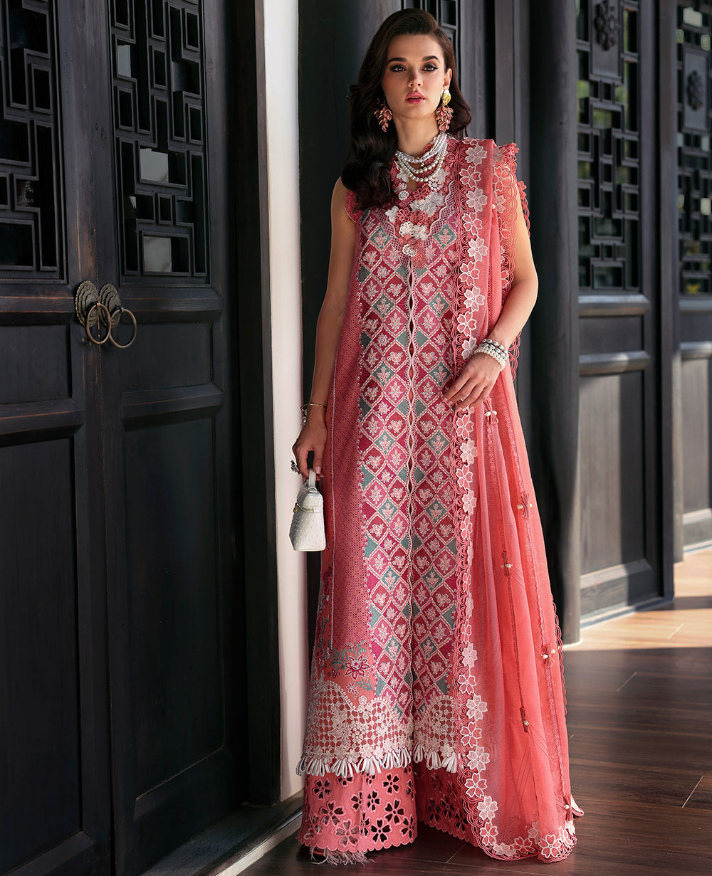 Republic Womenswear | Kalani Eid Luxury Lawn 25 | D1-A - Ayra - by - Libasekhas UK - Registered Vendor of : Republic Womenswear - 100% Original Designer Dresss