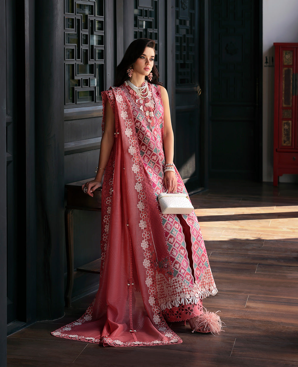 Republic Womenswear | Kalani Eid Luxury Lawn 25 | D1-A - Ayra - by - Libasekhas UK - Registered Vendor of : Republic Womenswear - 100% Original Designer Dresss