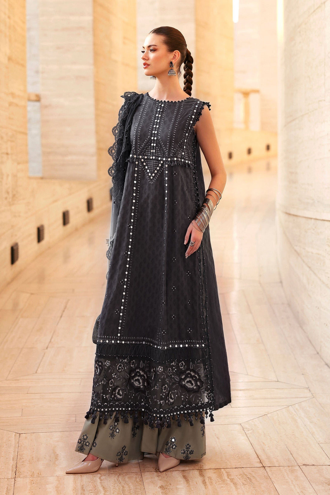 Maria B | Lawn 26 | D-2602-B - by Libasekhas UK - Registered Vendor of : Maria B - 100% Original Designer Dress