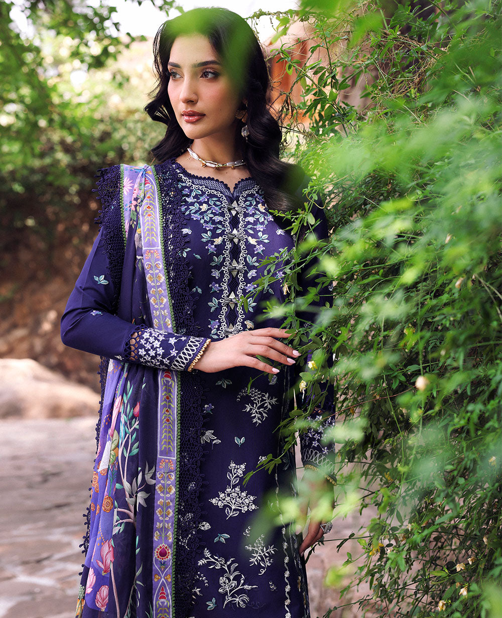 Republic Womenswear | Talia Luxury Lawn 25 | D3-B - Saia - by - Libasekhas UK - Registered Vendor of : Republic Womenswear - 100% Original Designer Dresss