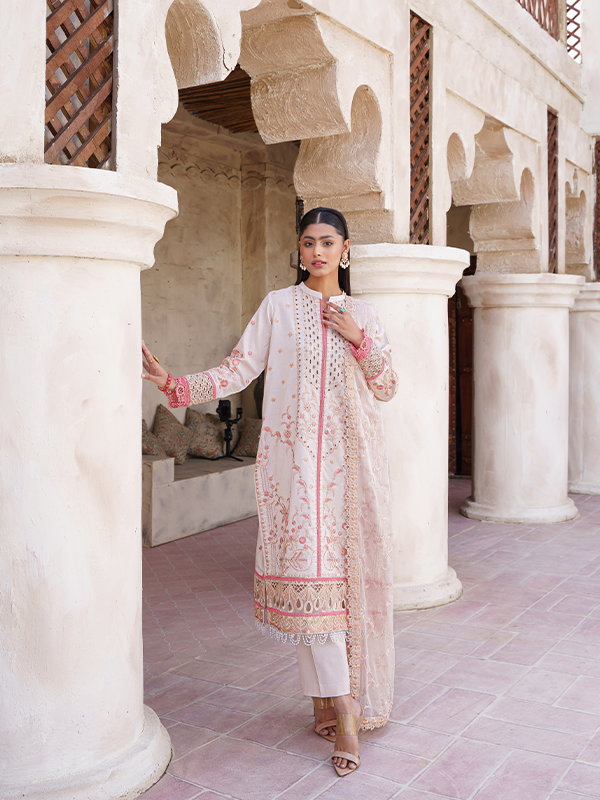 Zebtan | Zeenat Luxury Lawn Eid Collection | ZL 01 - by - Libasekhas UK - Registered Vendor of : Zebtan - 100% Original Designer Dresss
