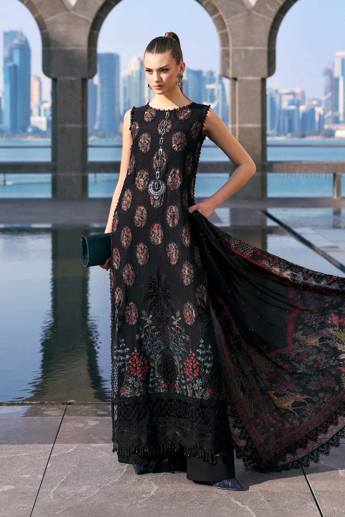 Maria B | Lawn 26 | D-2605-B - by Libasekhas UK - Registered Vendor of : Maria B - 100% Original Designer Dress