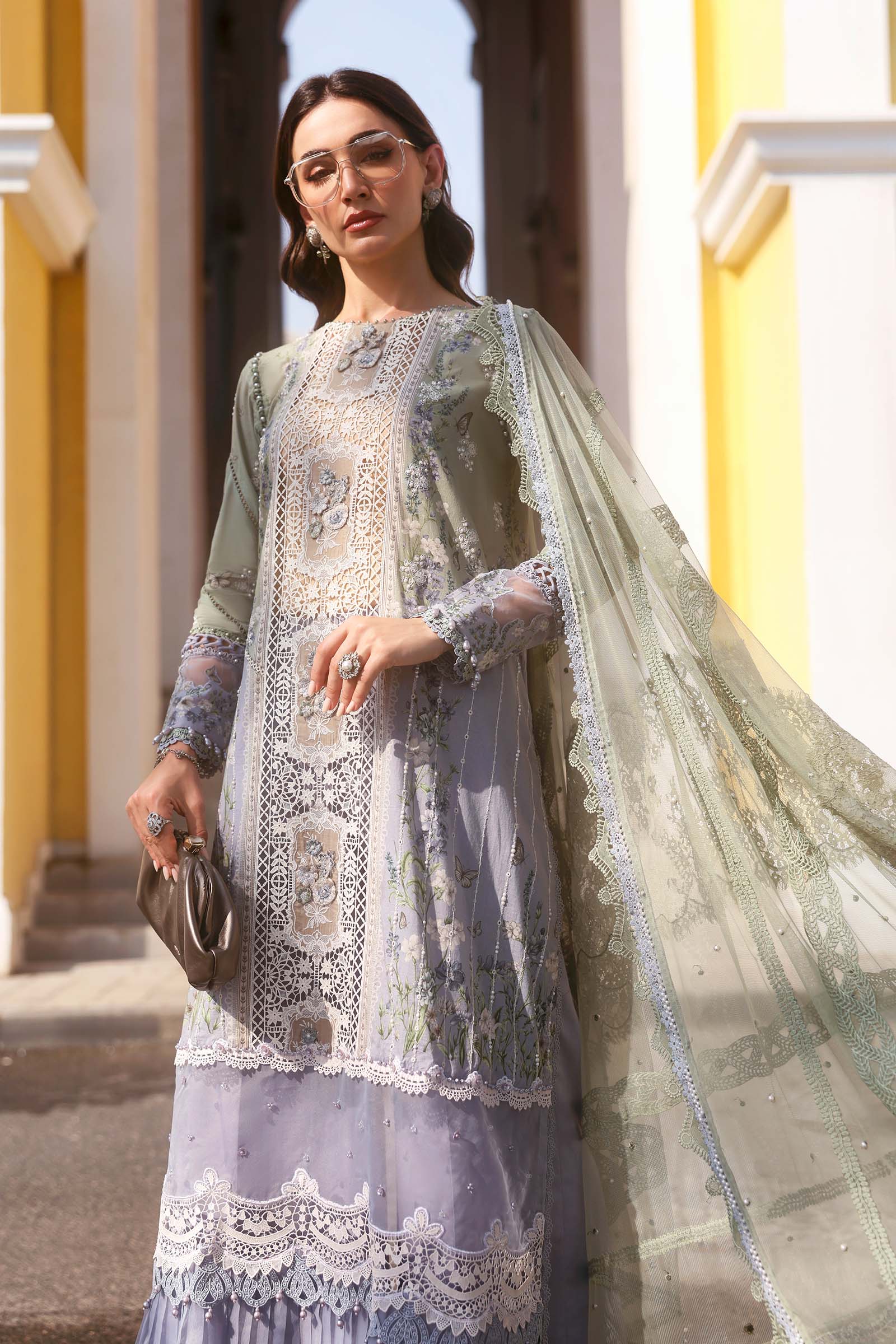 Maria B | Lawn 26 | D-2606-B - by Libasekhas UK - Registered Vendor of : Maria B - 100% Original Designer Dress