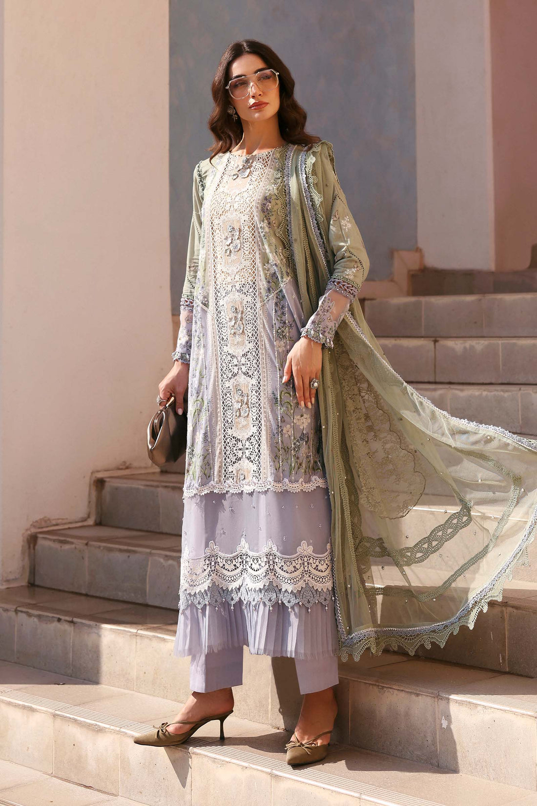 Maria B | Lawn 26 | D-2606-B - by Libasekhas UK - Registered Vendor of : Maria B - 100% Original Designer Dress