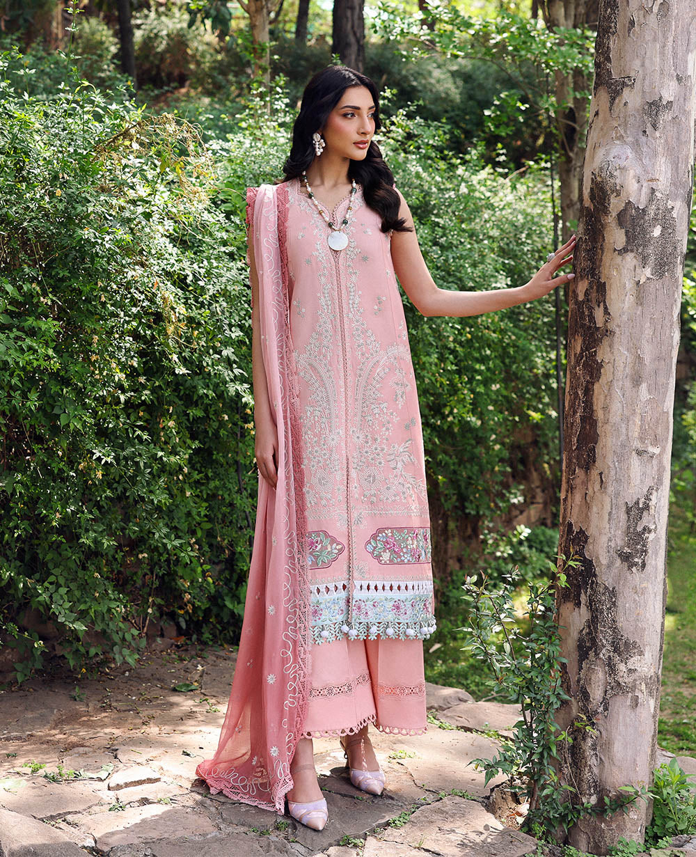 Republic Womenswear | Talia Luxury Lawn 25 | D7-A - Ora - by - Libasekhas UK - Registered Vendor of : Republic Womenswear - 100% Original Designer Dresss