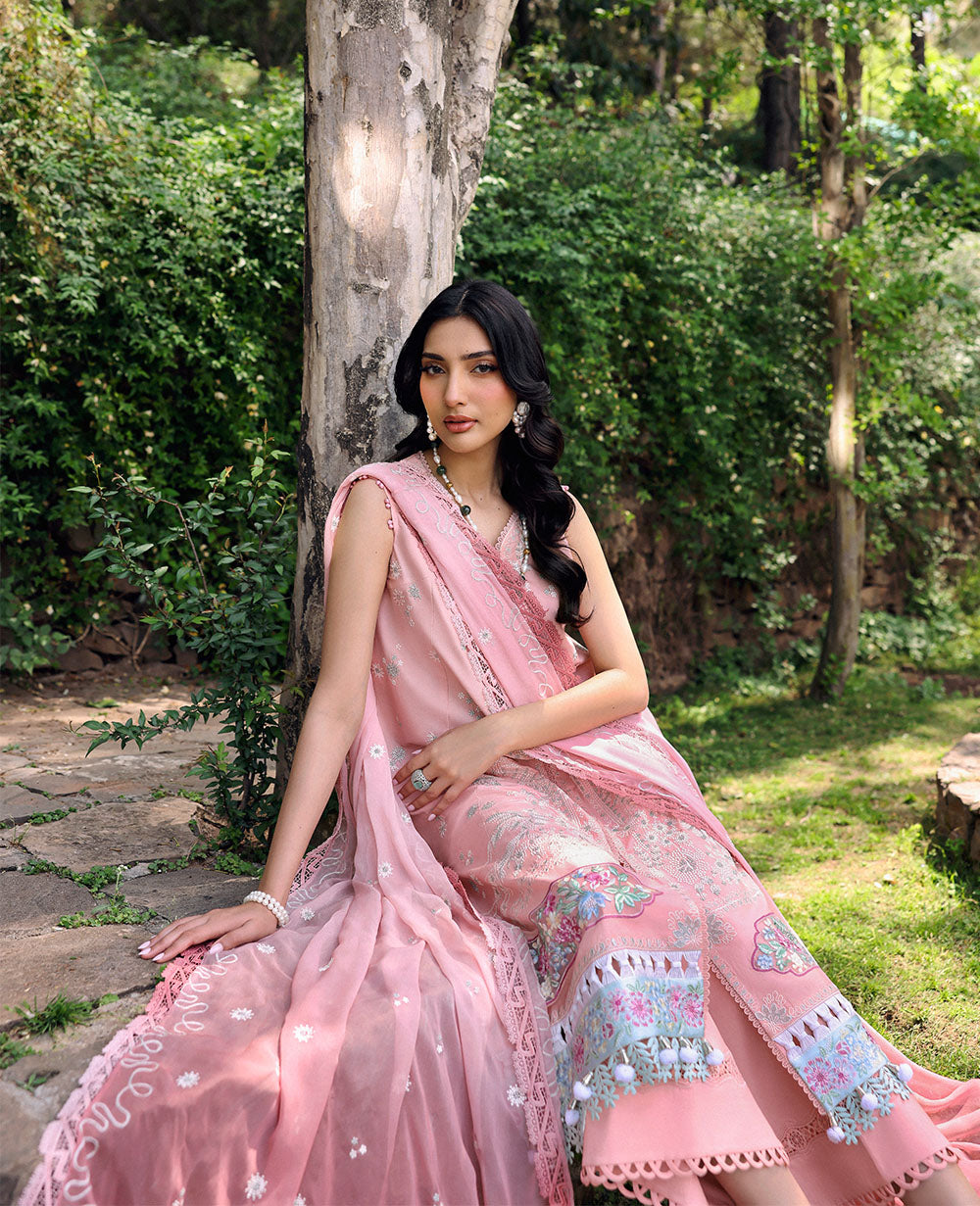 Republic Womenswear | Talia Luxury Lawn 25 | D7-A - Ora - by - Libasekhas UK - Registered Vendor of : Republic Womenswear - 100% Original Designer Dresss