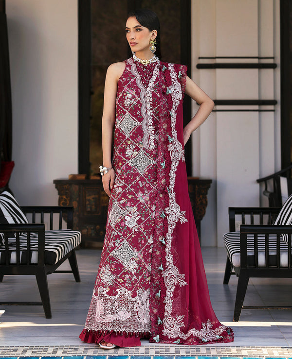 Republic Womenswear | Kalani Eid Luxury Lawn 25 | D8-B - Lyanna - by - Libasekhas UK - Registered Vendor of : Republic Womenswear - 100% Original Designer Dresss
