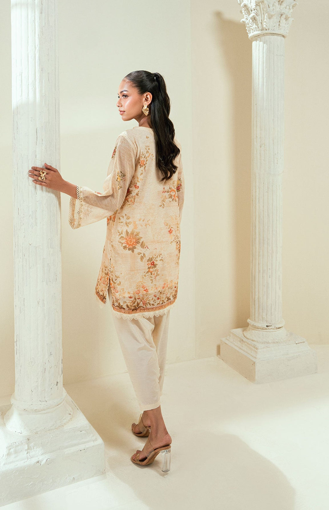 Dhanak | Signature Pret | SS24DA-2586 BEIGE - by - Libasekhas UK - Registered Vendor of : Dhanak - 100% Original Designer Dresss