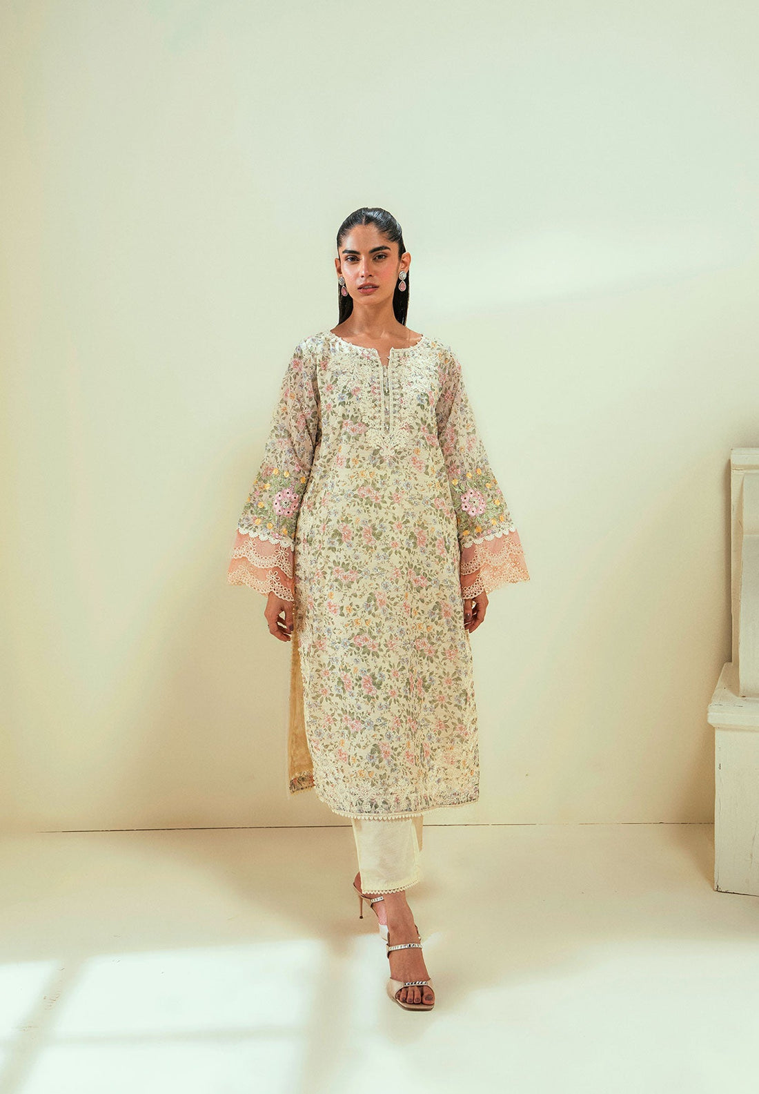 Dhanak | Signature Pret | SS24DA-2592 OFF-WHITE - by - Libasekhas UK - Registered Vendor of : Dhanak - 100% Original Designer Dresss