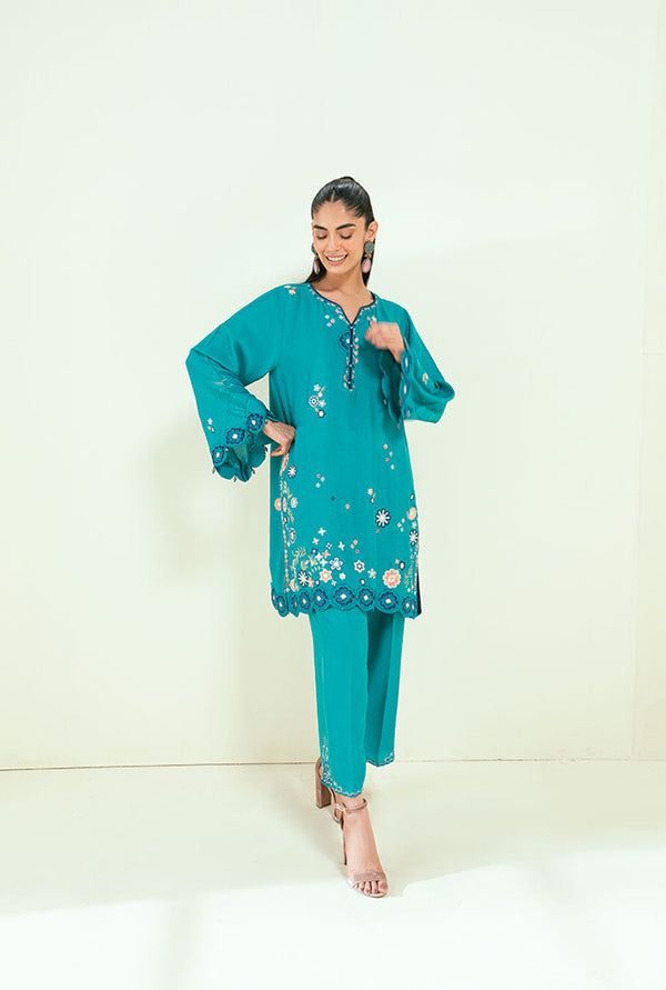 Dhanak | Signature Pret | SS25DA-2699 C-GREEN - by - Libasekhas UK - Registered Vendor of : Dhanak - 100% Original Designer Dresss