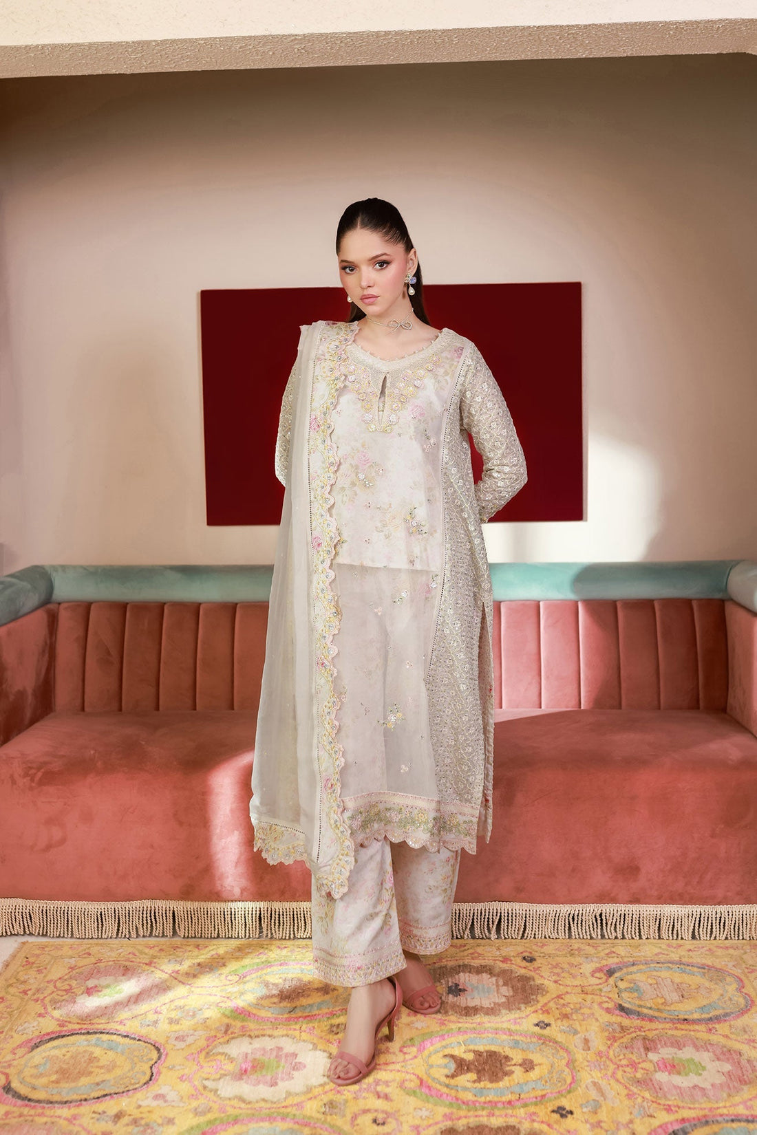 Dhanak | Chiffon Pret | SS25DA-2711 - by - Libasekhas UK - Registered Vendor of : Dhanak - 100% Original Designer Dresss