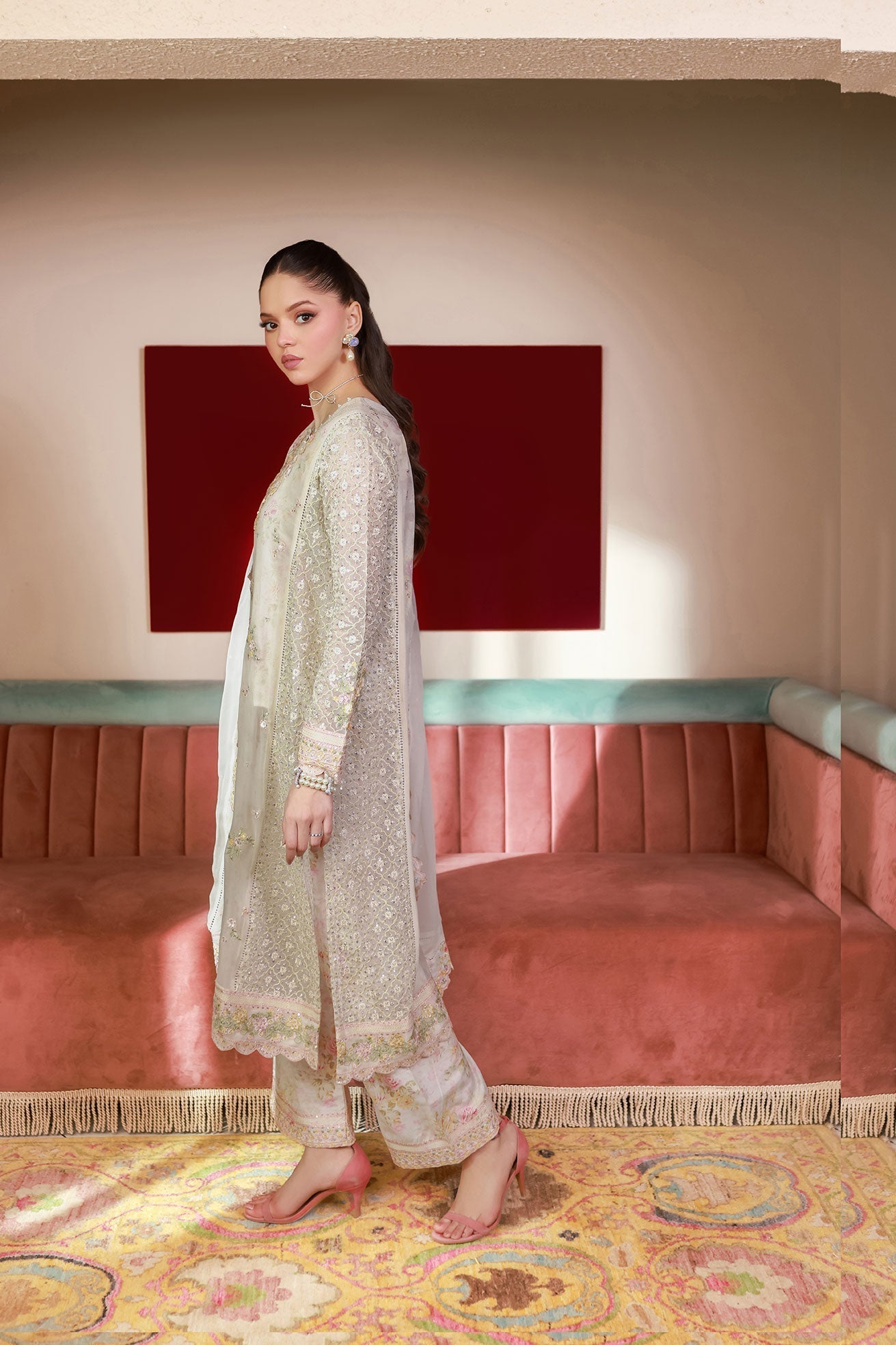 Dhanak | Chiffon Pret | SS25DA-2711 - by - Libasekhas UK - Registered Vendor of : Dhanak - 100% Original Designer Dresss