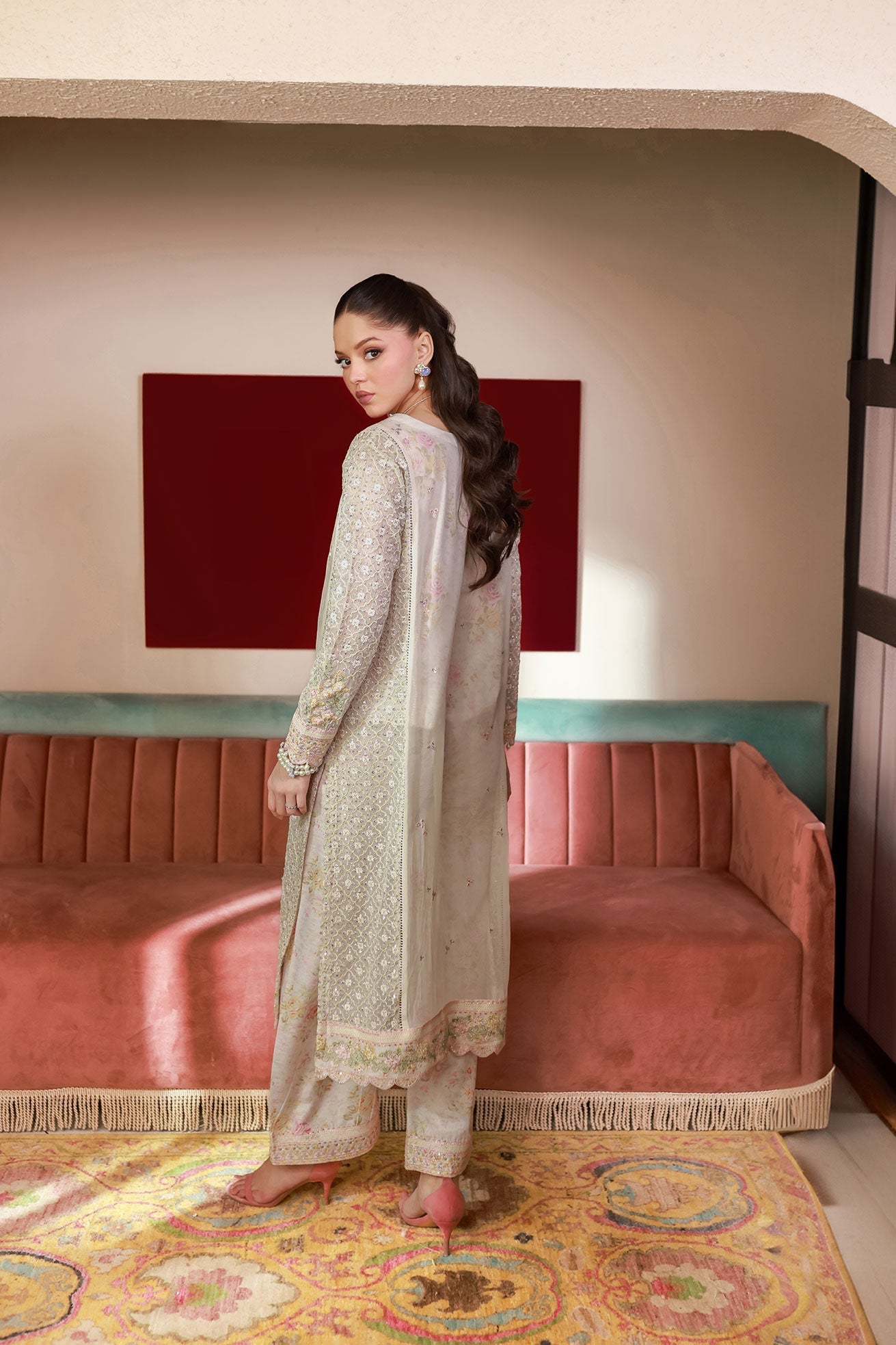 Dhanak | Chiffon Pret | SS25DA-2711 - by - Libasekhas UK - Registered Vendor of : Dhanak - 100% Original Designer Dresss
