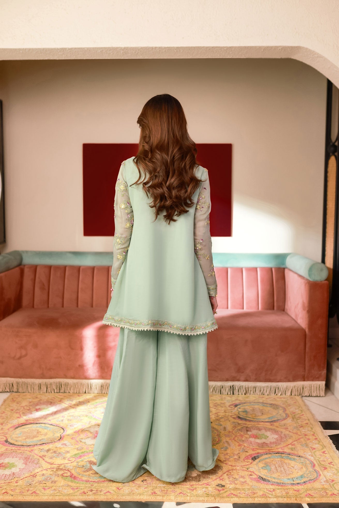 Dhanak | Chiffon Pret | SS25DA-2712 - by - Libasekhas UK - Registered Vendor of : Dhanak - 100% Original Designer Dresss