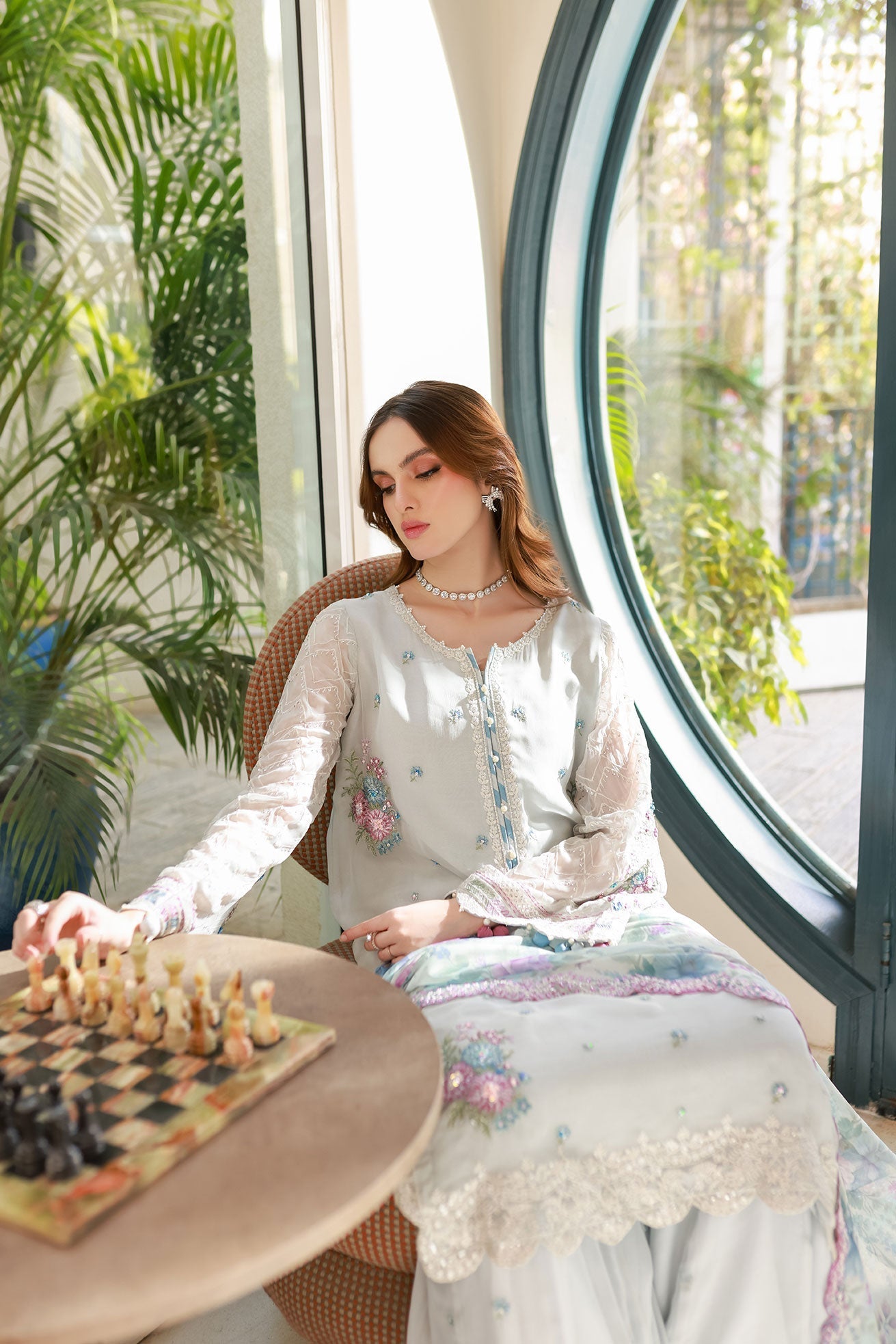 Dhanak | Chiffon Pret | SS25DA-2715 - by - Libasekhas UK - Registered Vendor of : Dhanak - 100% Original Designer Dresss