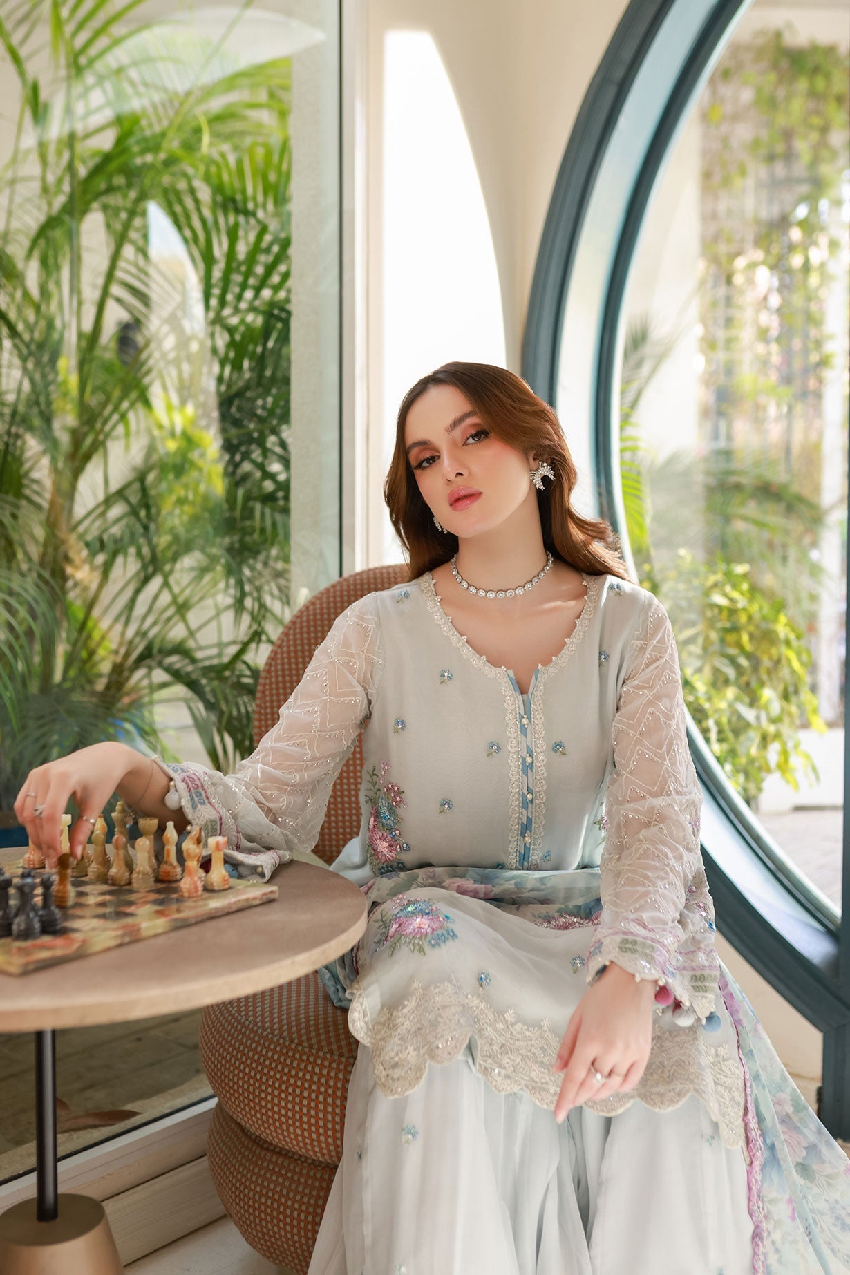 Dhanak | Chiffon Pret | SS25DA-2715 - by - Libasekhas UK - Registered Vendor of : Dhanak - 100% Original Designer Dresss