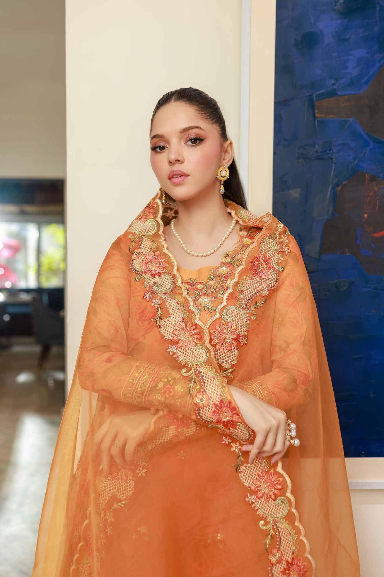 Dhanak | Chiffon Pret |  SS25DA-2716 - by - Libasekhas UK - Registered Vendor of : Dhanak - 100% Original Designer Dresss