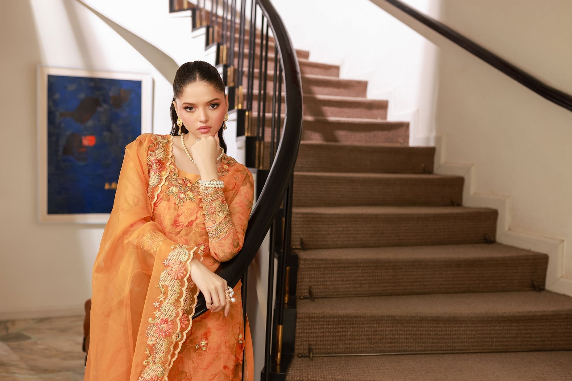 Dhanak | Chiffon Pret |  SS25DA-2716 - by - Libasekhas UK - Registered Vendor of : Dhanak - 100% Original Designer Dresss