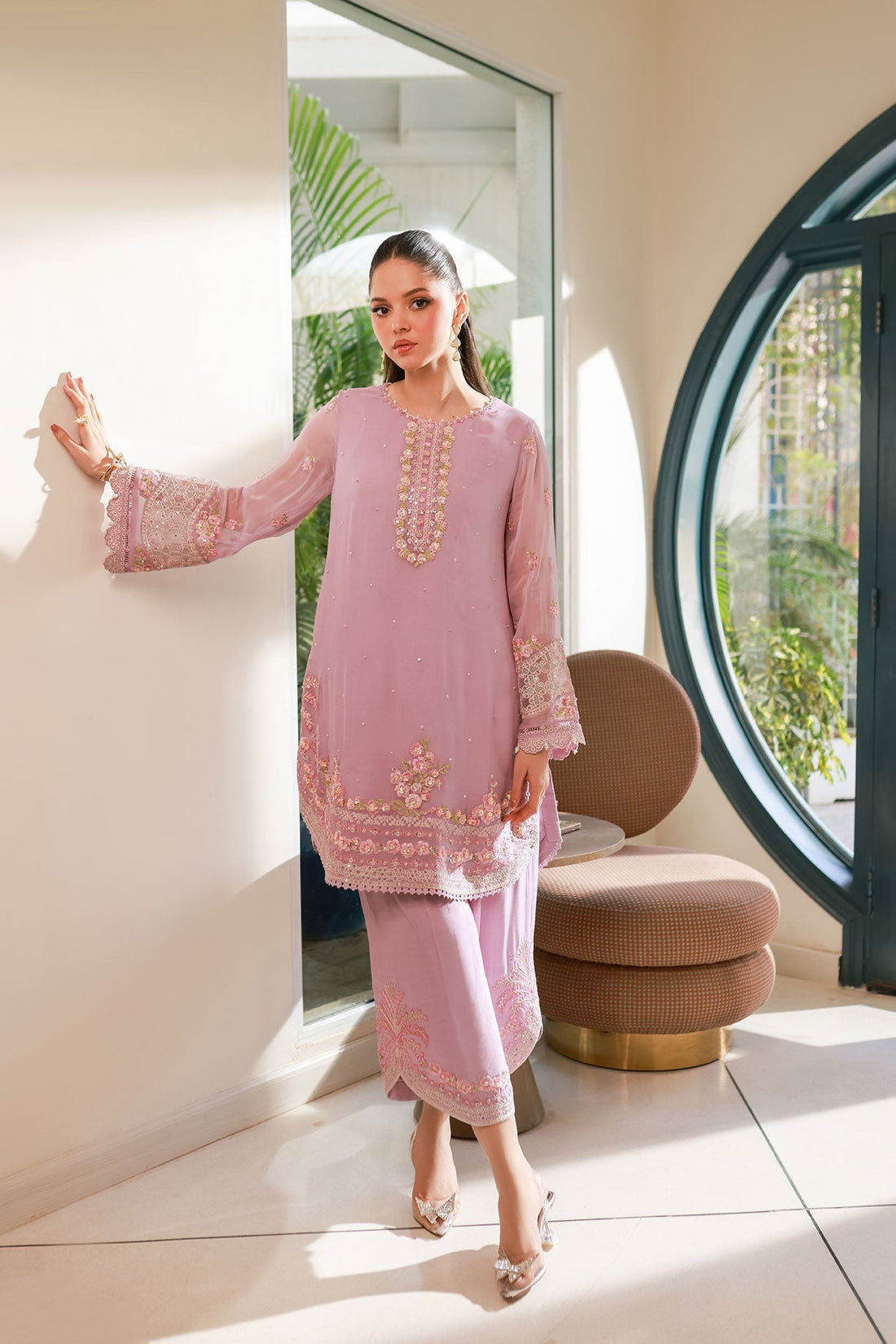 Dhanak | Chiffon Pret | SS25DA-2718 - by - Libasekhas UK - Registered Vendor of : Hoorain Designer Wear - 100% Original Designer Dresss