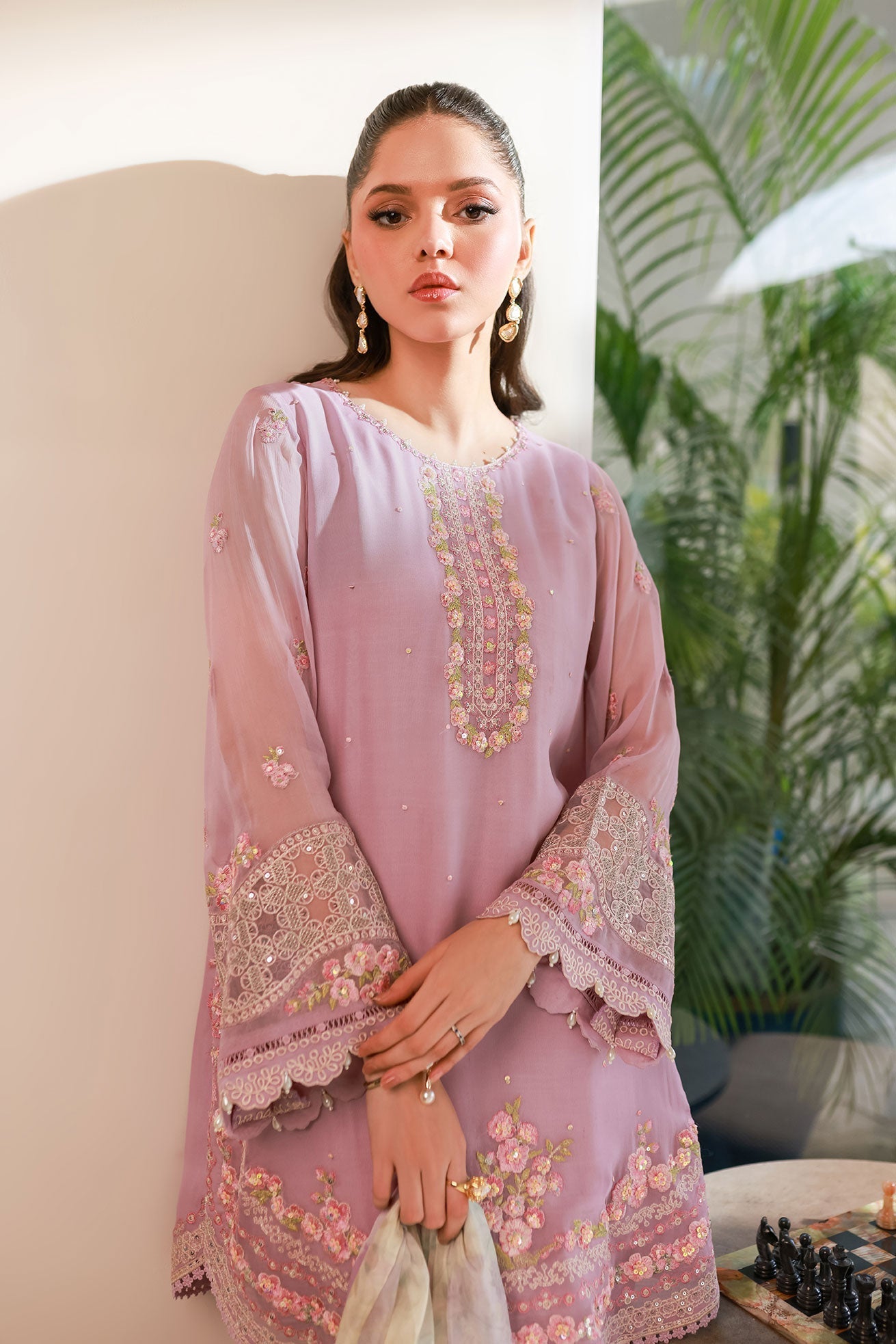 Dhanak | Chiffon Pret | SS25DA-2718 - by - Libasekhas UK - Registered Vendor of : Hoorain Designer Wear - 100% Original Designer Dresss
