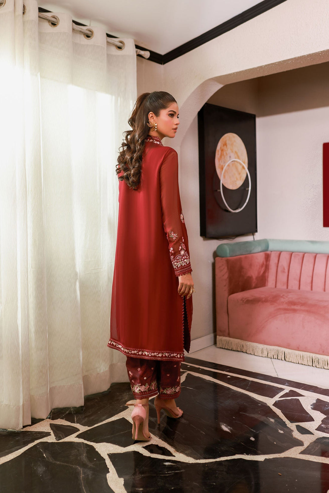 Dhanak | Chiffon Pret | SS25DA-2719 - by - Libasekhas UK - Registered Vendor of : Dhanak - 100% Original Designer Dresss