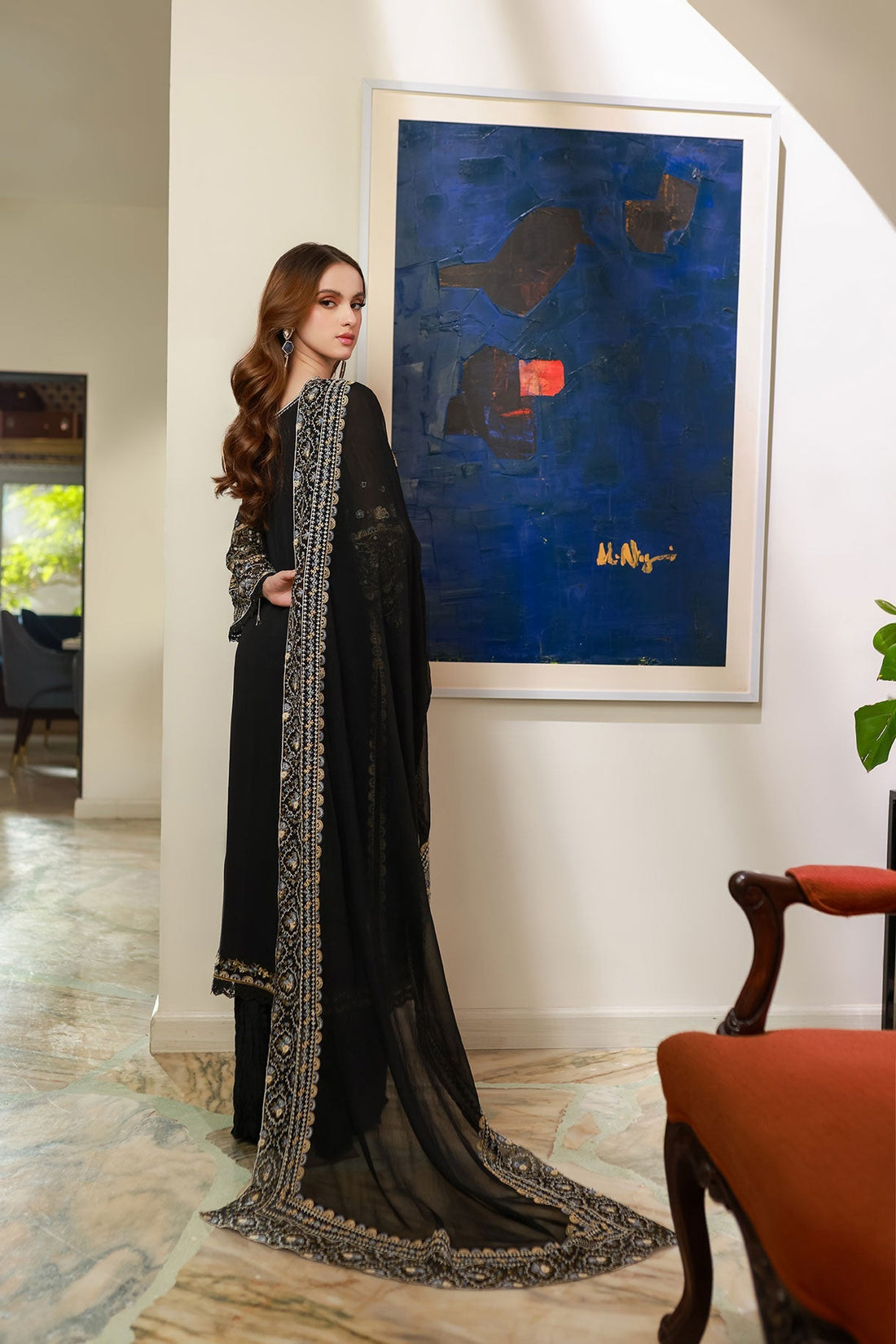 Dhanak | Chiffon Pret | SS25DA-2720 - by - Libasekhas UK - Registered Vendor of : Dhanak - 100% Original Designer Dresss