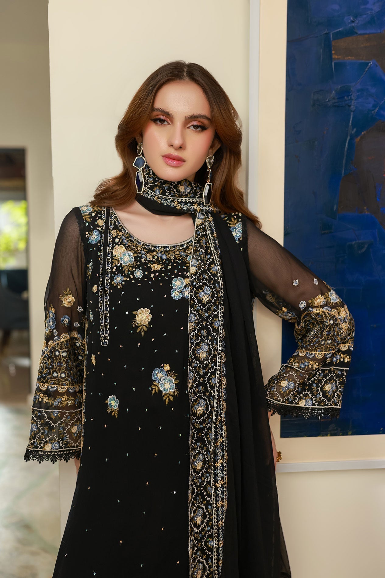 Dhanak | Chiffon Pret | SS25DA-2720 - by - Libasekhas UK - Registered Vendor of : Dhanak - 100% Original Designer Dresss
