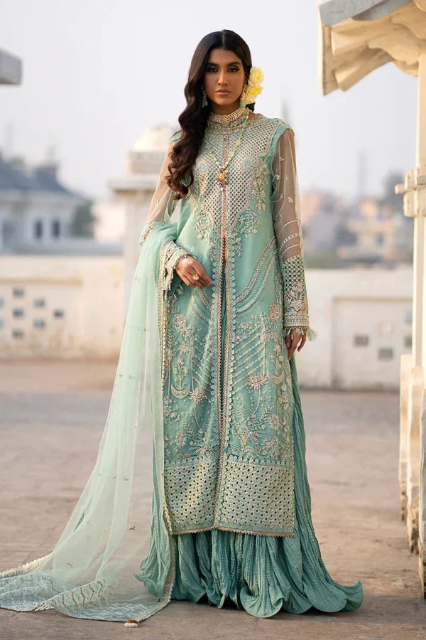 Ittehad | Dilruba Wedding Formals | ESDR76-SUT-GRN - by - Libasekhas UK - Registered Vendor of : Ittehad - 100% Original Designer Dresss
