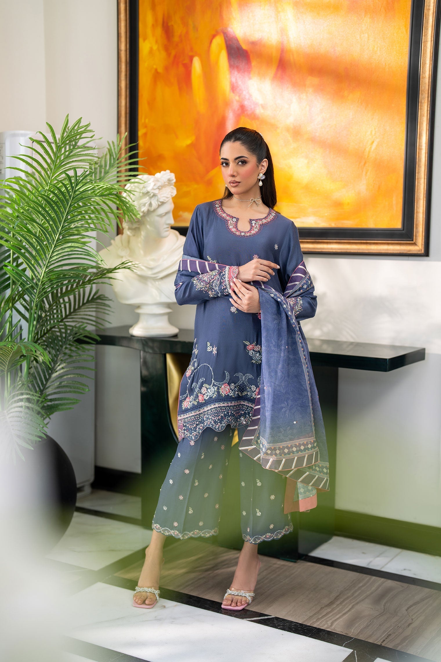 Dhanak | SS 25 Luxury Pret | SS25DL-0312 - by - Libasekhas UK - Registered Vendor of : Dhanak - 100% Original Designer Dresss