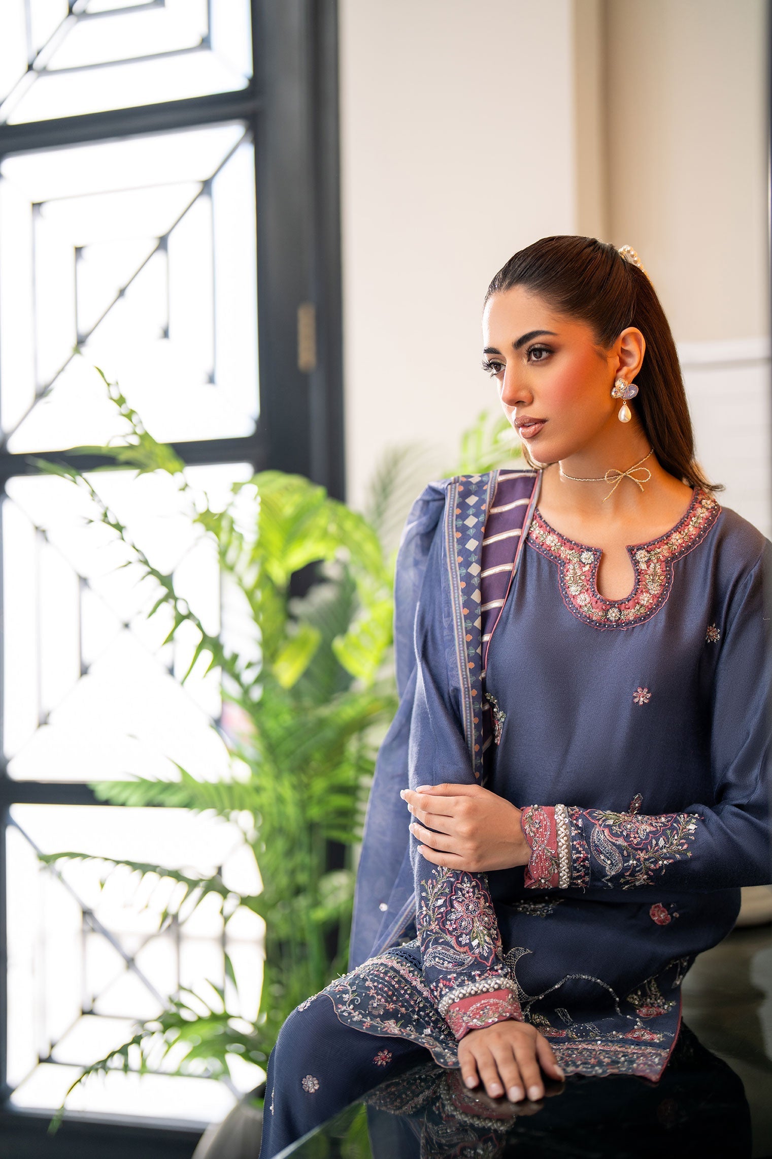 Dhanak | SS 25 Luxury Pret | SS25DL-0312 - by - Libasekhas UK - Registered Vendor of : Dhanak - 100% Original Designer Dresss