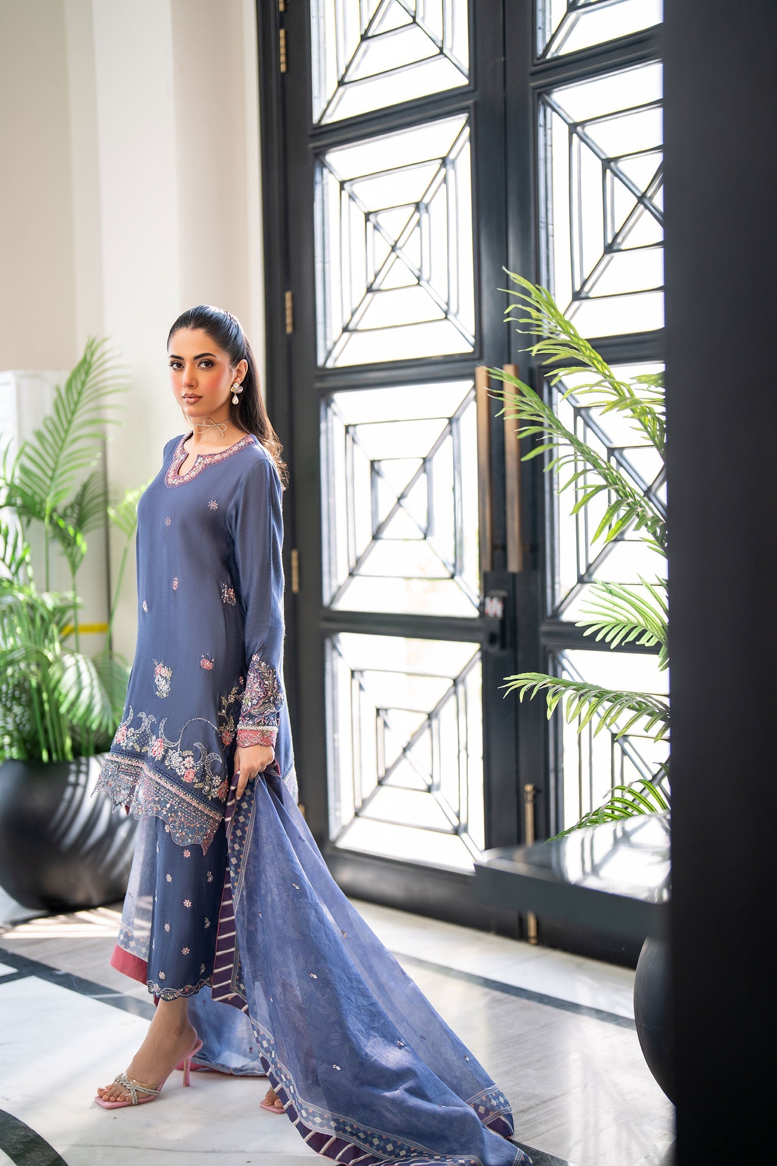 Dhanak | SS 25 Luxury Pret | SS25DL-0312 - by - Libasekhas UK - Registered Vendor of : Dhanak - 100% Original Designer Dresss