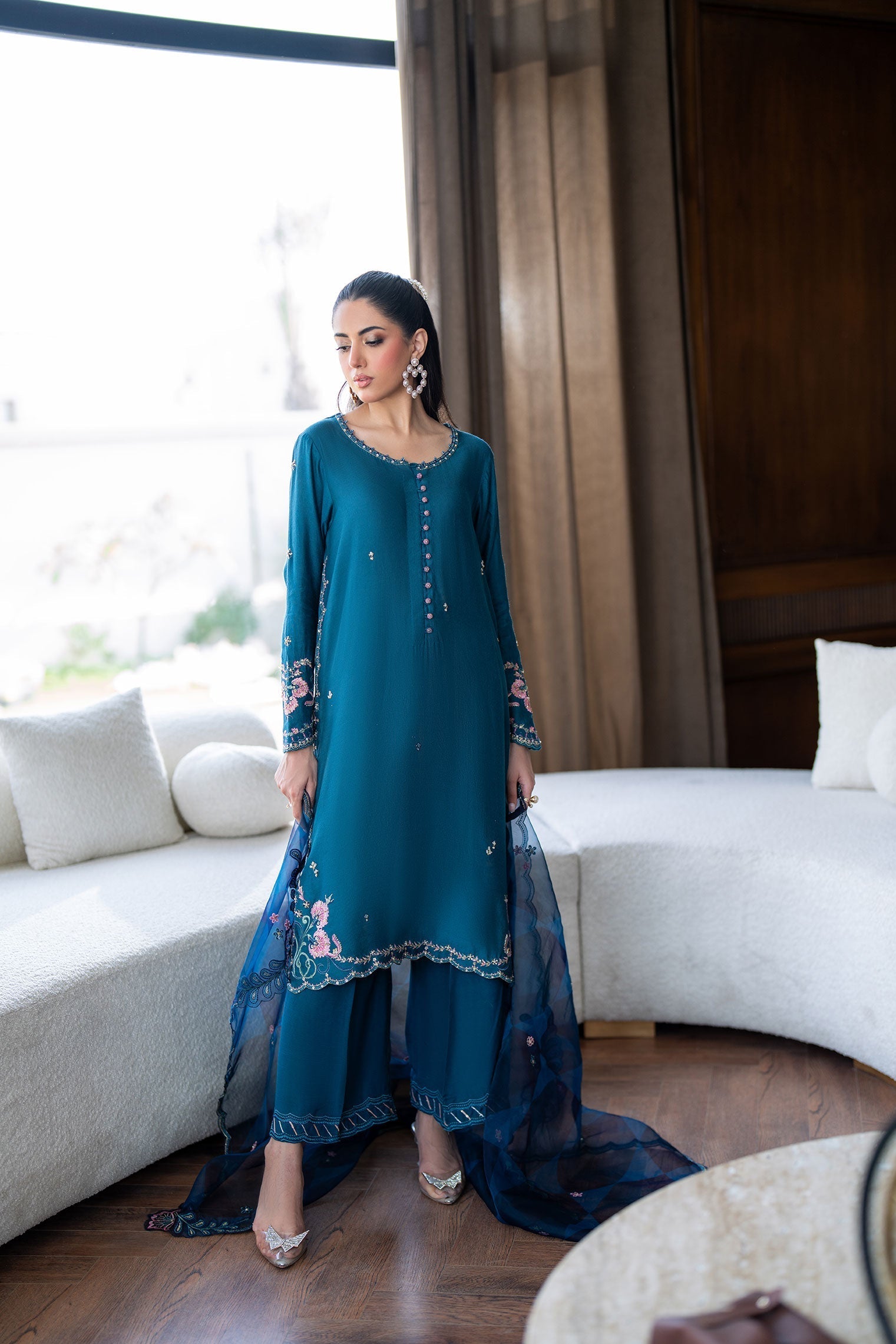 Dhanak | SS 25 Luxury Pret | SS25DL-0315 - by - Libasekhas UK - Registered Vendor of : Dhanak - 100% Original Designer Dresss