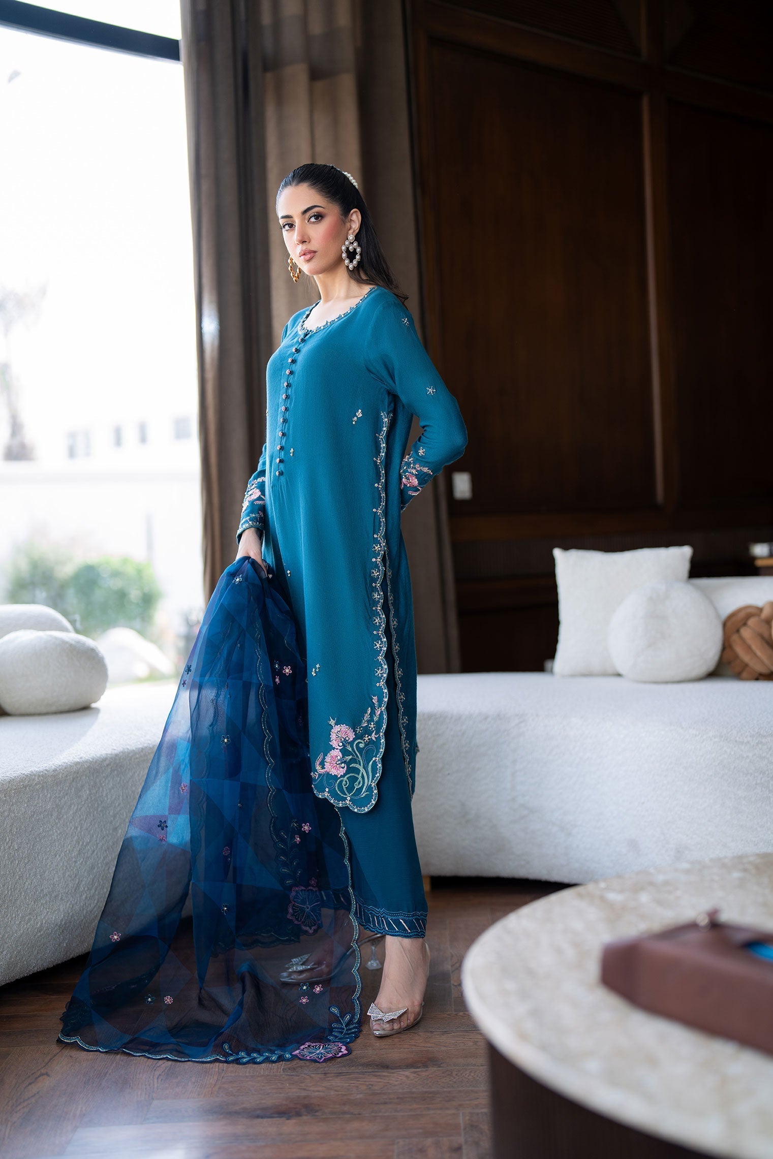 Dhanak | SS 25 Luxury Pret | SS25DL-0315 - by - Libasekhas UK - Registered Vendor of : Dhanak - 100% Original Designer Dresss