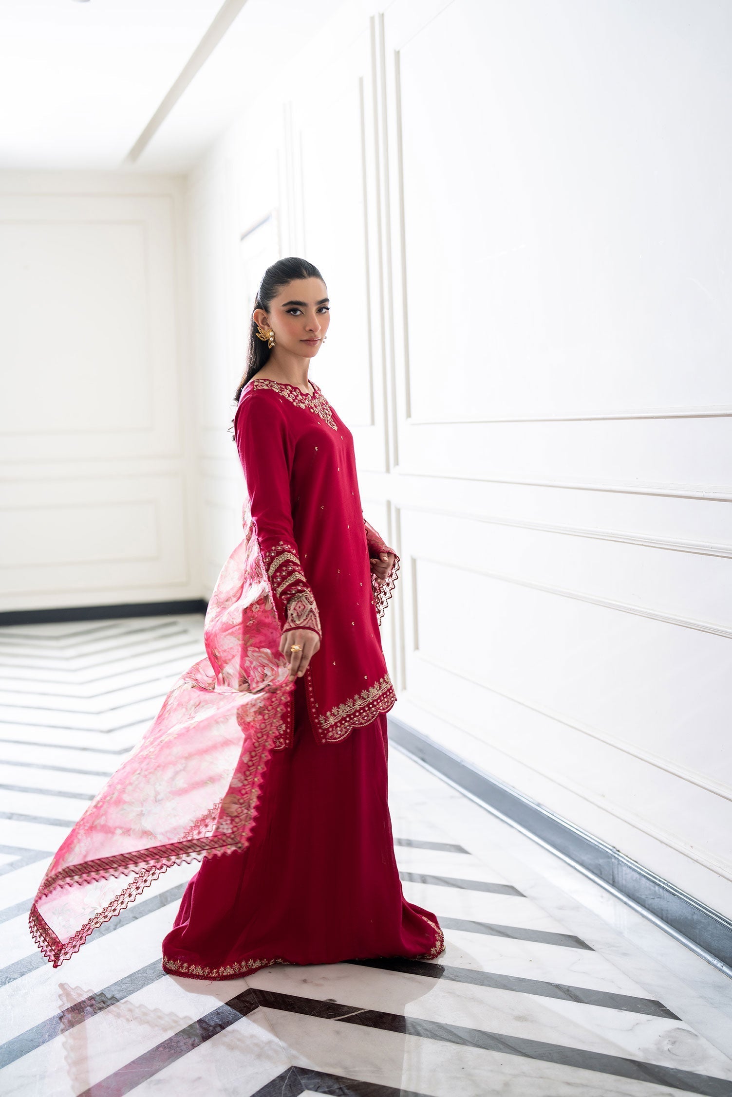 Dhanak | SS 25 Luxury Pret | SS25DL-0319 - by - Libasekhas UK - Registered Vendor of : Dhanak - 100% Original Designer Dresss