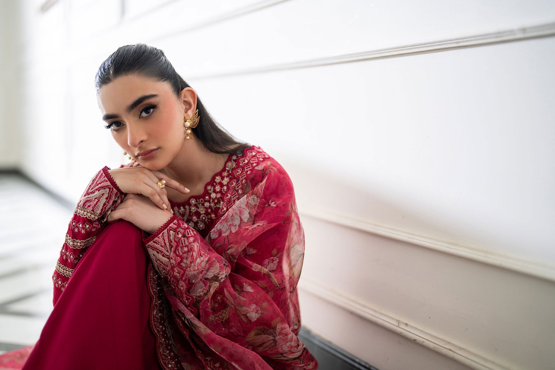 Dhanak | SS 25 Luxury Pret | SS25DL-0319 - by - Libasekhas UK - Registered Vendor of : Dhanak - 100% Original Designer Dresss