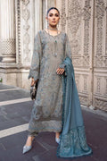 Maria B | Linen 23 | Grey DL-1104 - by - Libasekhas UK - Registered Vendor of : Maria B - 100% Original Designer Dresss