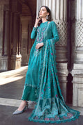 Maria B | Linen 23 | Teal DL-1105 - by - Libasekhas UK - Registered Vendor of : Maria B - 100% Original Designer Dresss