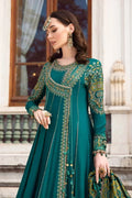 Maria B | Linen 23 | Emerald Green DL-1107 - by - Libasekhas UK - Registered Vendor of : Maria B - 100% Original Designer Dresss
