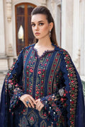 Maria B | Linen 23 | Navy Blue DL-1109 - by - Libasekhas UK - Registered Vendor of : Maria B - 100% Original Designer Dresss