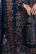 Maria B | Linen 23 | Navy Blue DL-1109 - by - Libasekhas UK - Registered Vendor of : Maria B - 100% Original Designer Dresss