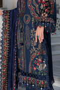 Maria B | Linen 23 | Navy Blue DL-1109 - by - Libasekhas UK - Registered Vendor of : Maria B - 100% Original Designer Dresss