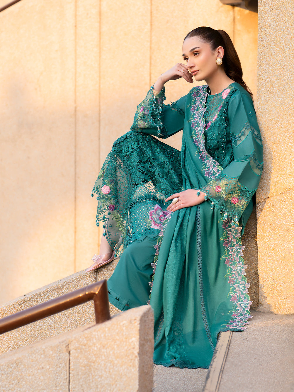 Parishay | Dil e Raqsam Festive Eid Lawn | DR-09 - by - Libasekhas UK - Registered Vendor of : Parishay - 100% Original Designer Dresss