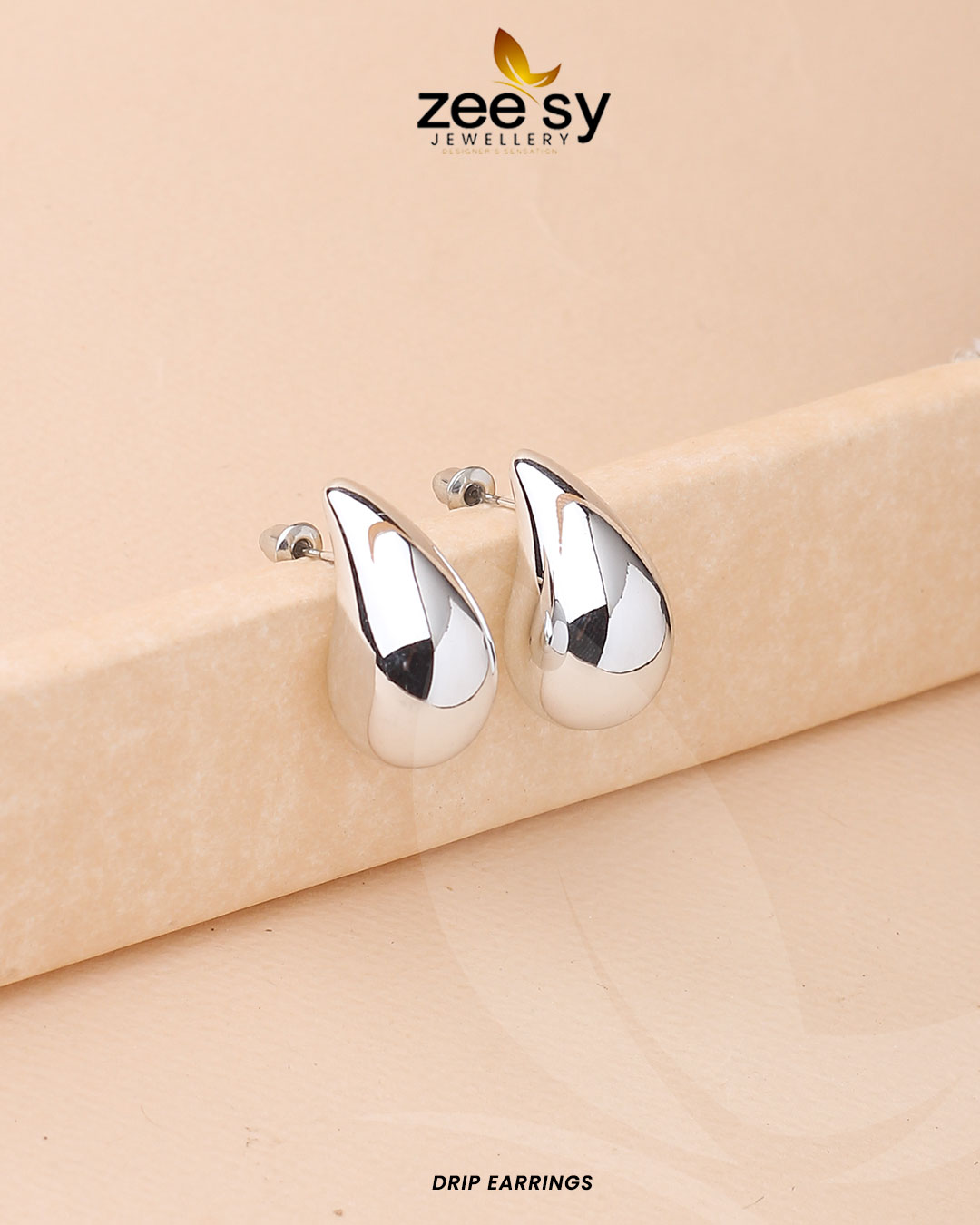 Drip Earrings - by - Libasekhas UK - Registered Vendor of : Zeesy - 100% Original Designer Dresss