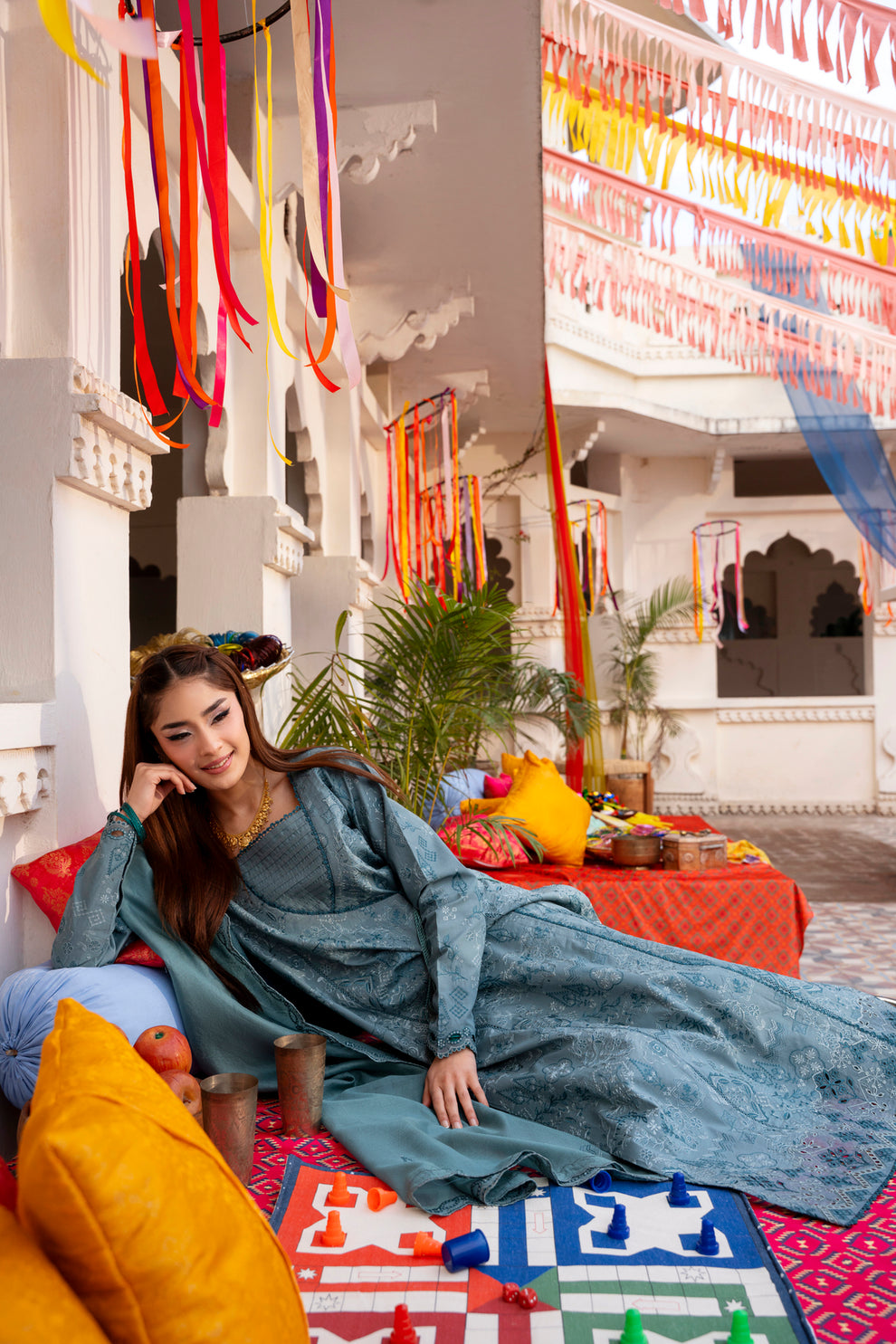 Florent | Basant Chikankari | FBC - 6B - by Libasekhas UK - Registered Vendor of : Florent - 100% Original Designer Dress