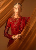 Paras by Pasha | Noor -e- Jahan Saree Collection | Laal-e-Jahan - by - Libasekhas UK - Registered Vendor of : Paras by Pasha - 100% Original Designer Dresss