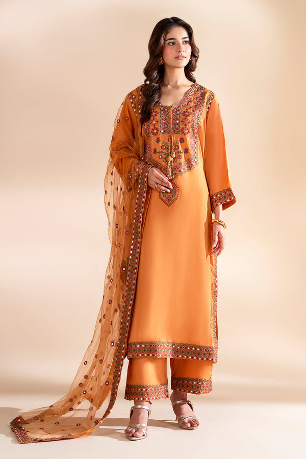 Charizma | Festive Pret | 3-PC Embroidered Silk CMA-6-360 - by Libasekhas UK - Registered Vendor of : Charizma - 100% Original Designer Dress